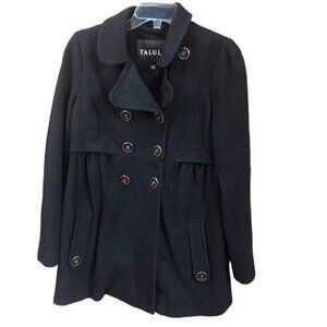 Aritzia Talula Pea Coat Cashmere Wool Double Breasted Pockets Buttons Jacket 3/4